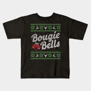 Ugly Christmas Sweater Bougie Bells Kids T-Shirt